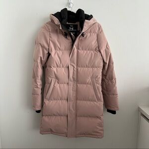 Aritzia TNA Powder Parka in Pink, Down Jacket, Puffer, Winter Coat